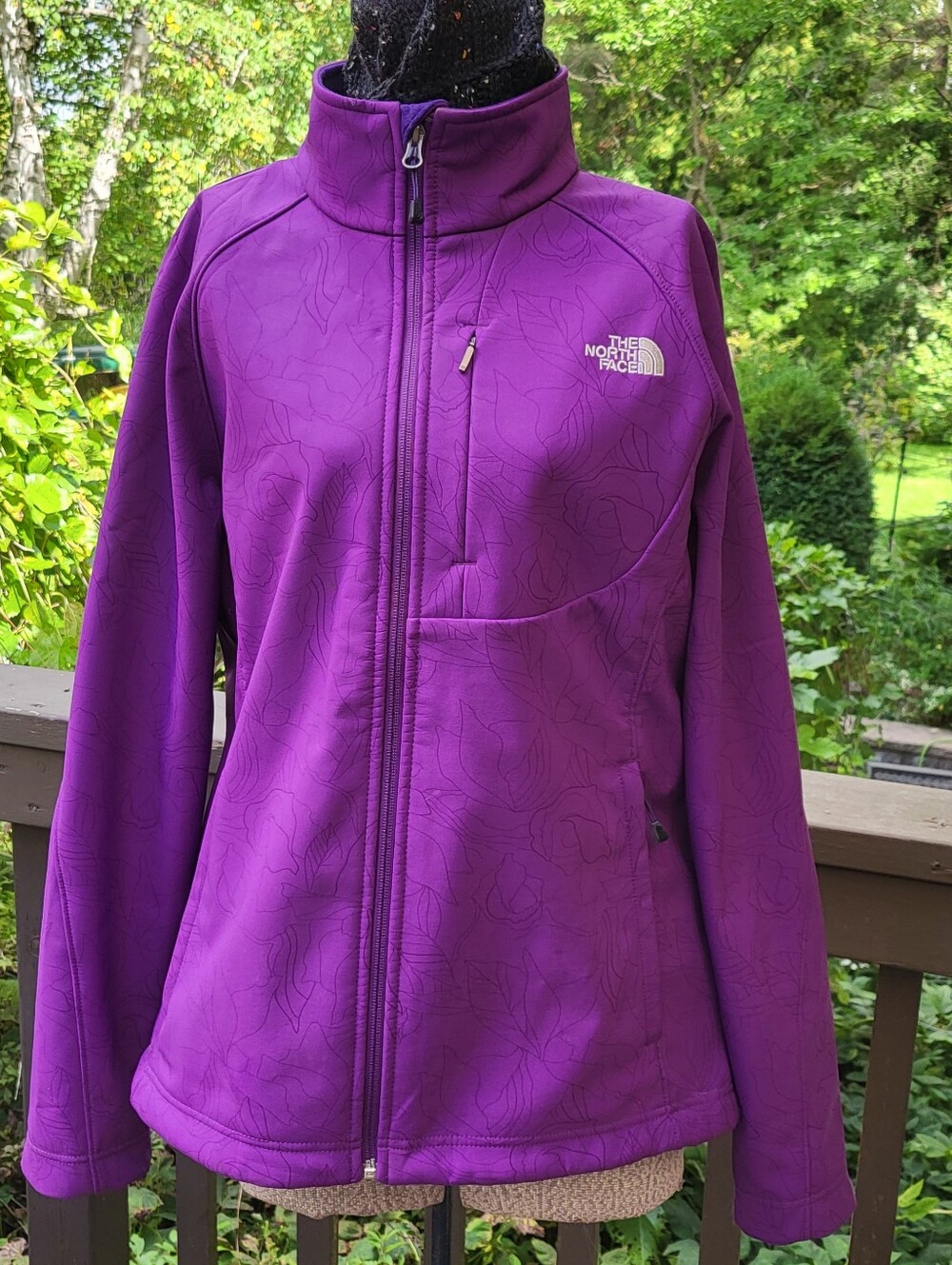 The North Face Purple Windproof & Waterproof Apex Bionic Jacket XL